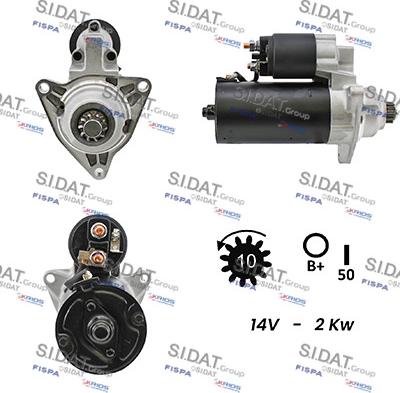 Sidat S12BH0622A2 - Motorino d'avviamento autozon.pro