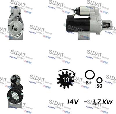 Sidat S12BH0679A2 - Motorino d'avviamento autozon.pro