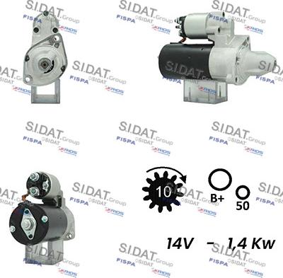 Sidat S12BH0676A2 - Motorino d'avviamento autozon.pro