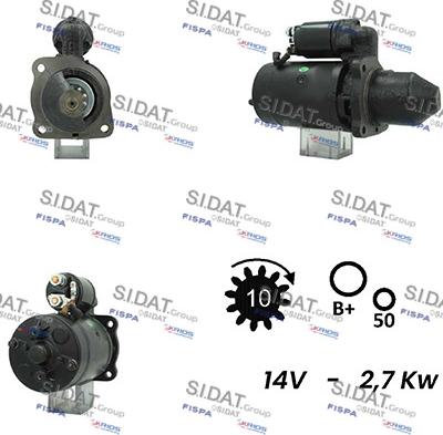 Sidat S12BH0670A2 - Motorino d'avviamento autozon.pro