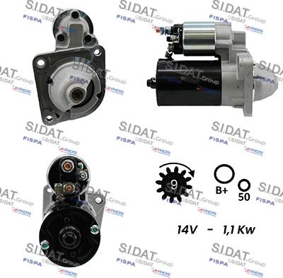 Sidat S12BH0099A2 - Motorino d'avviamento autozon.pro