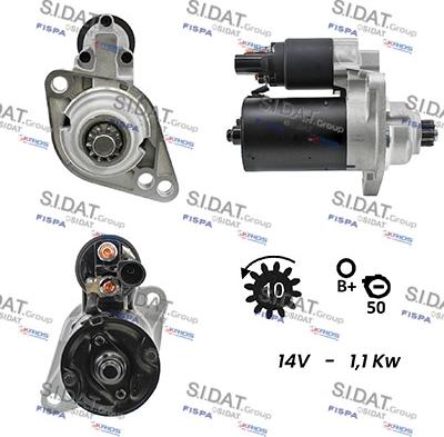 Sidat S12BH0094A2 - Motorino d'avviamento autozon.pro