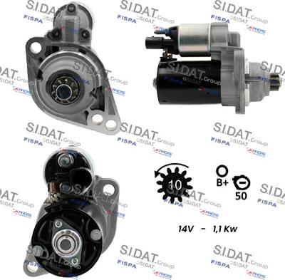 Sidat S12BH0094 - Motorino d'avviamento autozon.pro