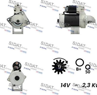 Sidat S12BH0098A2 - Motorino d'avviamento autozon.pro