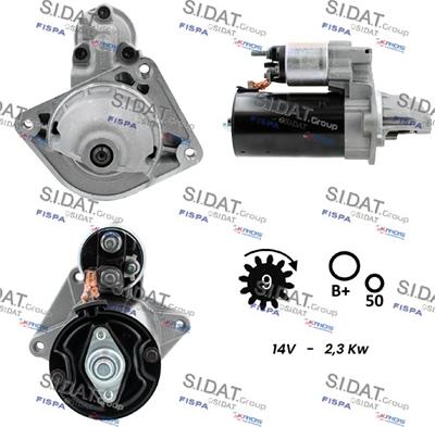 Sidat S12BH0098 - Motorino d'avviamento autozon.pro