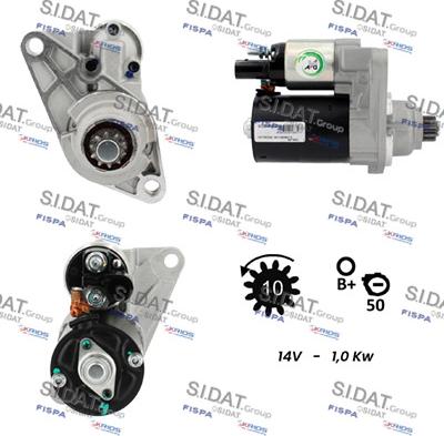 Sidat S12BH0093A2 - Motorino d'avviamento autozon.pro