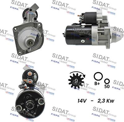 Sidat S12BH0097A2 - Motorino d'avviamento autozon.pro