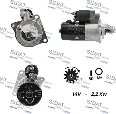 Sidat S12BH0045A2 - Motorino d'avviamento autozon.pro