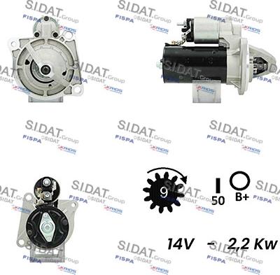 Sidat S12BH0046A2 - Motorino d'avviamento autozon.pro