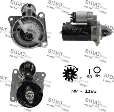 Sidat S12BH0046 - Motorino d'avviamento autozon.pro