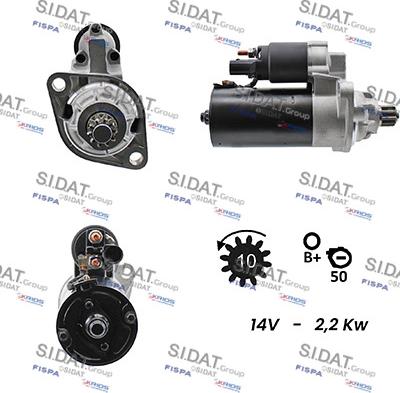 Sidat S12BH0059A2 - Motorino d'avviamento autozon.pro