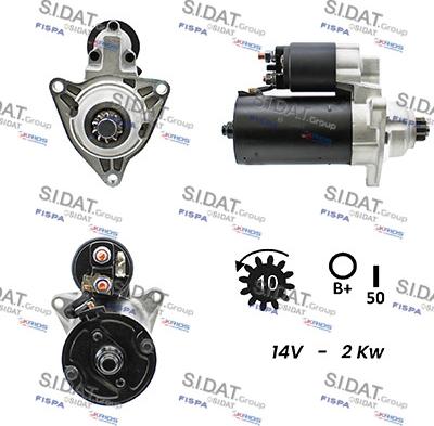 Sidat S12BH0058A2 - Motorino d'avviamento autozon.pro