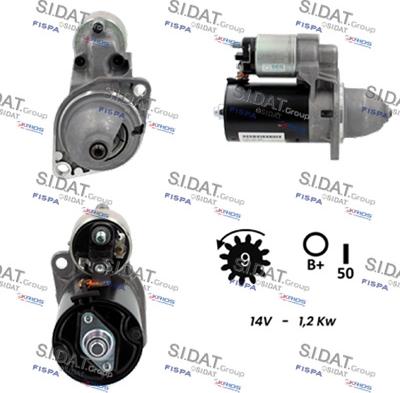 Sidat S12BH0065 - Motorino d'avviamento autozon.pro