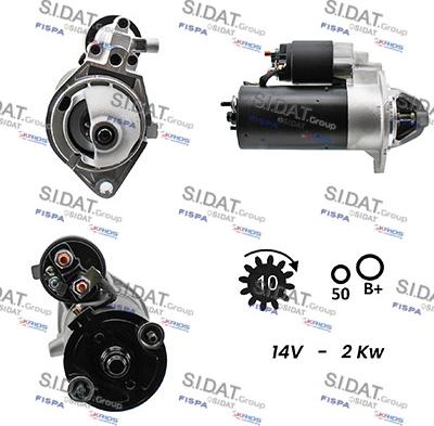 Sidat S12BH0066A2 - Motorino d'avviamento autozon.pro