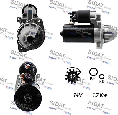 Sidat S12BH0060A2 - Motorino d'avviamento autozon.pro