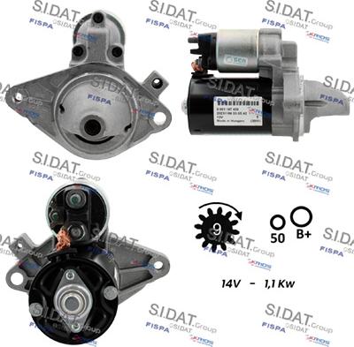 Sidat S12BH0067 - Motorino d'avviamento autozon.pro