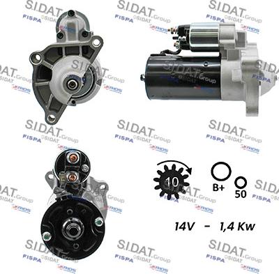 Sidat S12BH0005A2 - Motorino d'avviamento autozon.pro