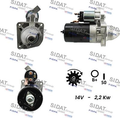 Sidat S12BH0083A2 - Motorino d'avviamento autozon.pro