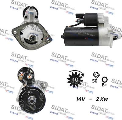 Sidat S12BH0087A2 - Motorino d'avviamento autozon.pro