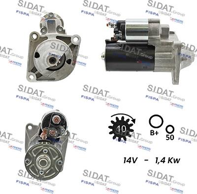 Sidat S12BH0039A2 - Motorino d'avviamento autozon.pro