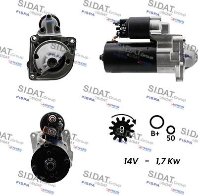 Sidat S12BH0030A2 - Motorino d'avviamento autozon.pro