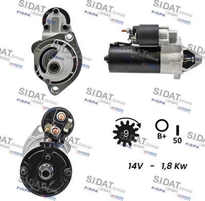 Sidat S12BH0026A2 - Motorino d'avviamento autozon.pro