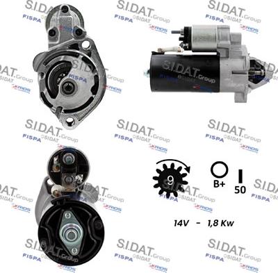 Sidat S12BH0026 - Motorino d'avviamento autozon.pro