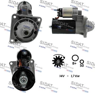 Sidat S12BH0074 - Motorino d'avviamento autozon.pro