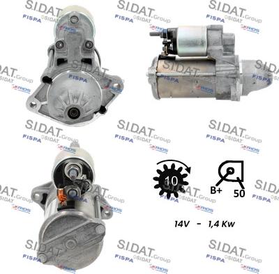 Sidat S12BH0075 - Motorino d'avviamento autozon.pro