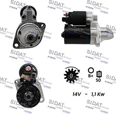 Sidat S12BH0070A2 - Motorino d'avviamento autozon.pro