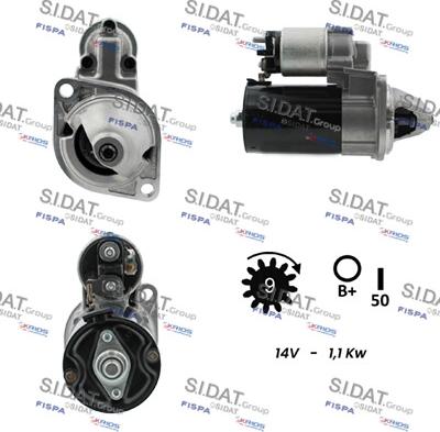 Sidat S12BH0078 - Motorino d'avviamento autozon.pro