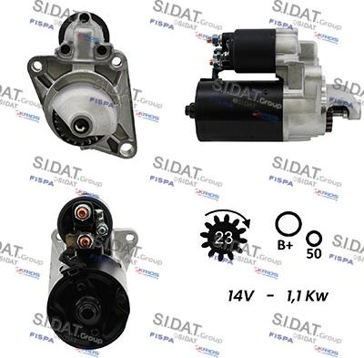 Sidat S12BH0192A2 - Motorino d'avviamento autozon.pro