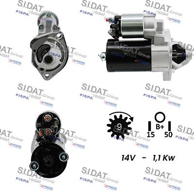 Sidat S12BH0140A2 - Motorino d'avviamento autozon.pro