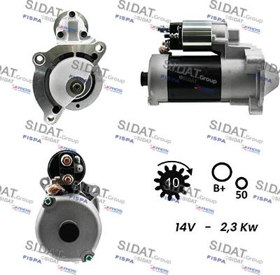 Sidat S12BH0141A2 - Motorino d'avviamento autozon.pro