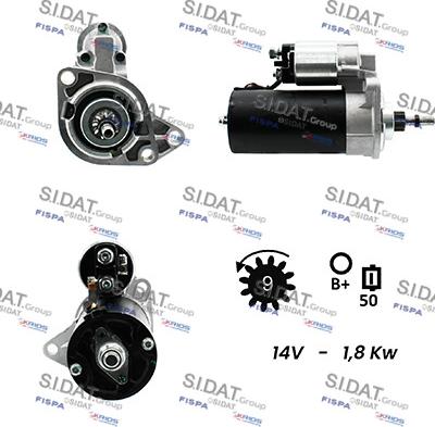 Sidat S12BH0142A2 - Motorino d'avviamento autozon.pro