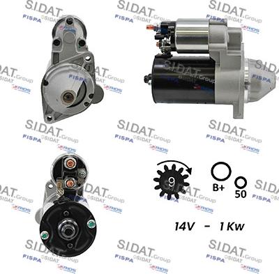 Sidat S12BH0147A2 - Motorino d'avviamento autozon.pro