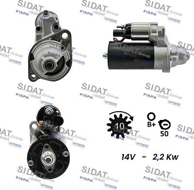 Sidat S12BH0169A2 - Motorino d'avviamento autozon.pro