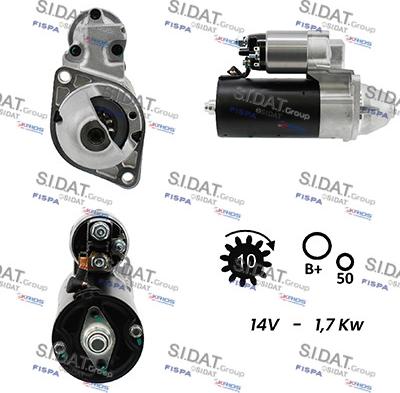 Sidat S12BH0100A2 - Motorino d'avviamento autozon.pro