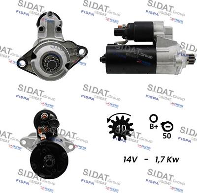 Sidat S12BH0116A2 - Motorino d'avviamento autozon.pro