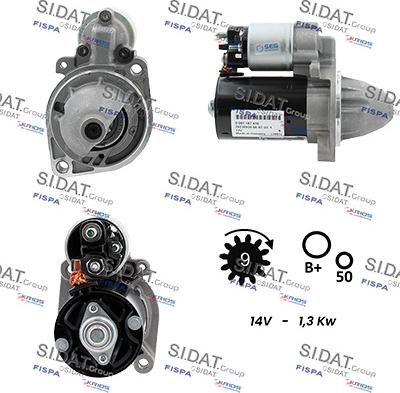 Sidat S12BH0118 - Motorino d'avviamento autozon.pro