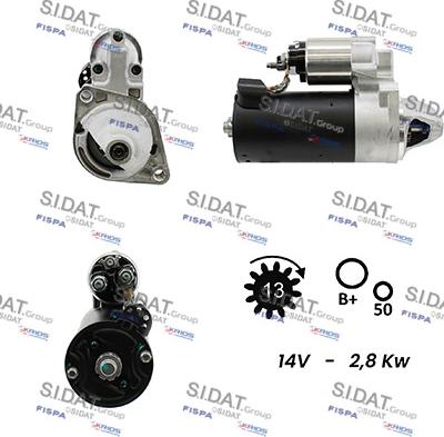 Sidat S12BH0189A2 - Motorino d'avviamento autozon.pro