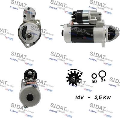 Sidat S12BH0185A2 - Motorino d'avviamento autozon.pro