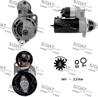 Sidat S12BH0185 - Motorino d'avviamento autozon.pro