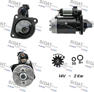 Sidat S12BH0181A2 - Motorino d'avviamento autozon.pro