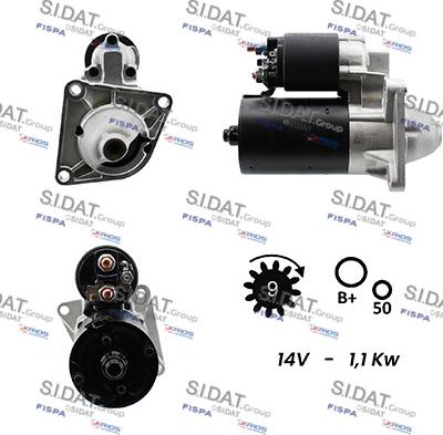 Sidat S12BH0183A2 - Motorino d'avviamento autozon.pro