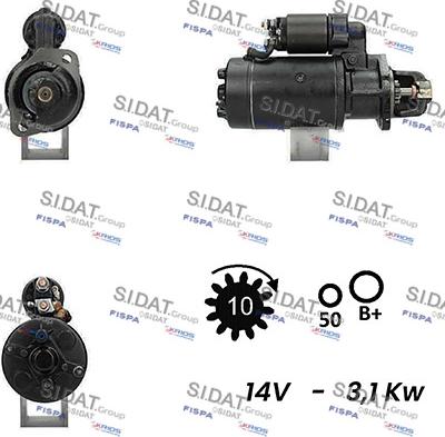 Sidat S12BH0187A2 - Motorino d'avviamento autozon.pro