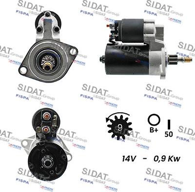 Sidat S12BH0126A2 - Motorino d'avviamento autozon.pro