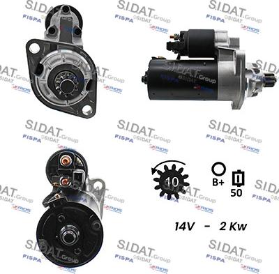 Sidat S12BH0127A2 - Motorino d'avviamento autozon.pro