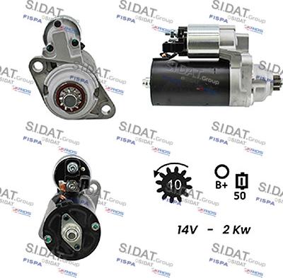 Sidat S12BH0175A2 - Motorino d'avviamento autozon.pro