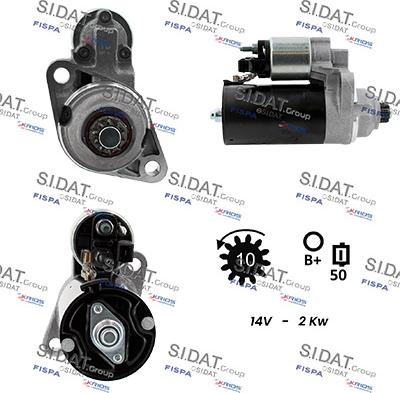 Sidat S12BH0175 - Motorino d'avviamento autozon.pro